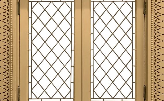 (detail) Frank Lloyd Wright, Window, Robert W. Roloson House, 1894
