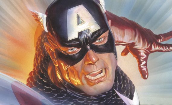 Captain America, 2018, Gouche. Artwork by Alex Ross