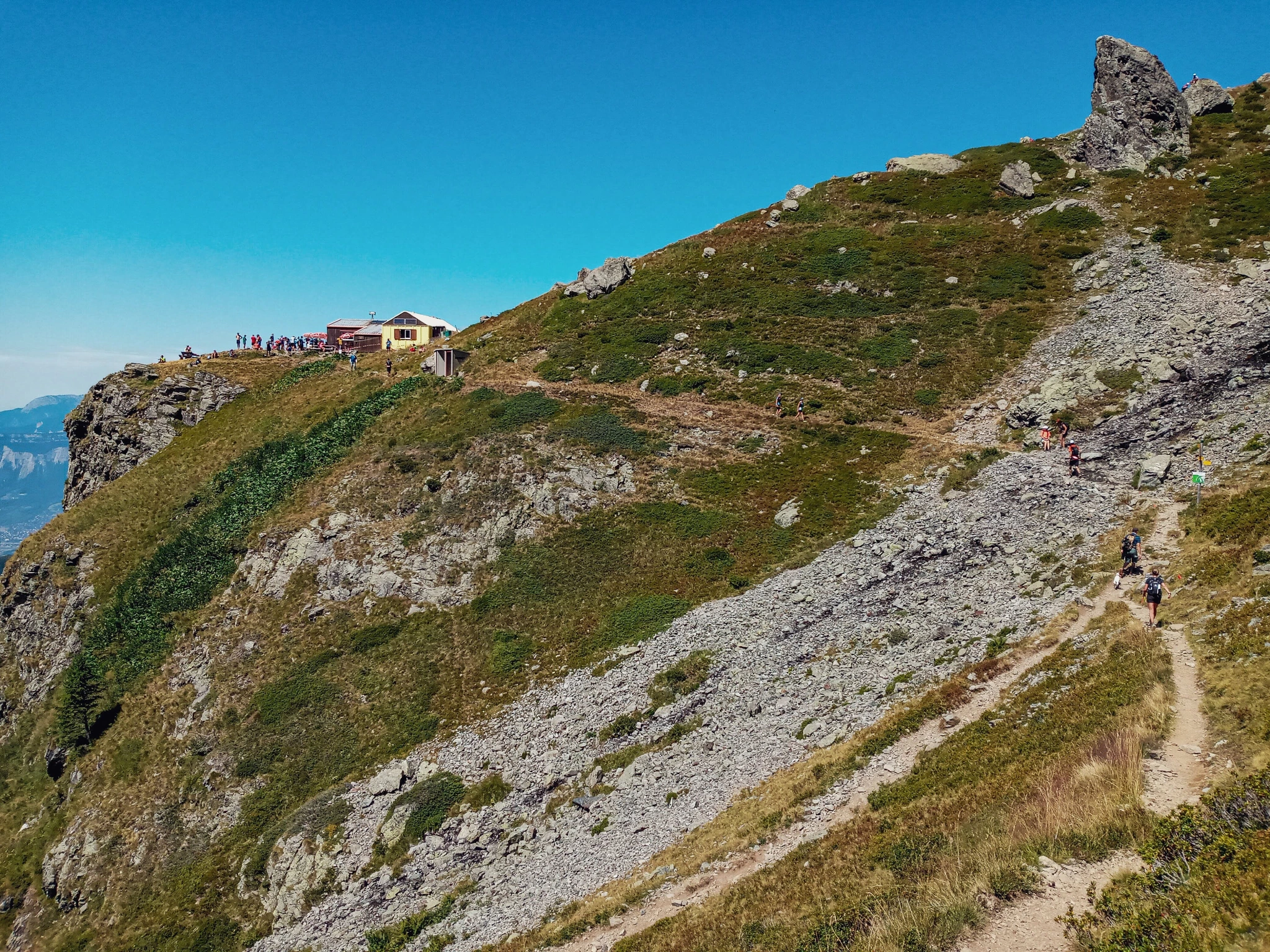 Arrivée sur le refuge Jean Collet.