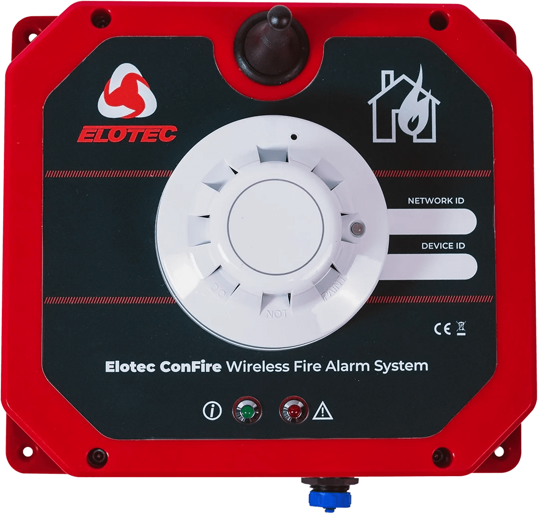 Elotec ConFire optisk røykdetektor m/summer
