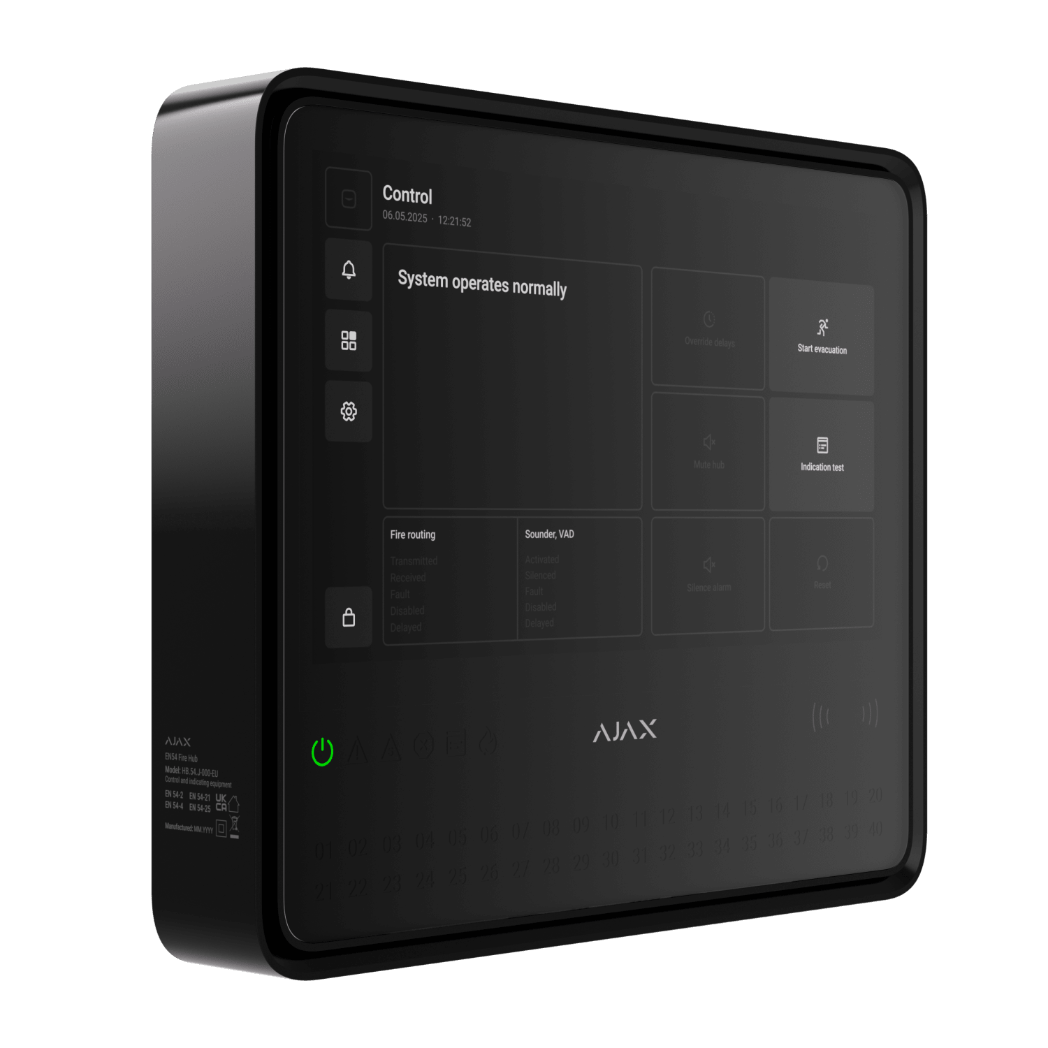 EN54 Fire Hub black