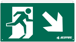 ELOSIGN piktogram, diagonal NED