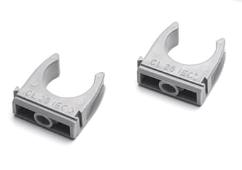 Rørfeste, PVC, grått