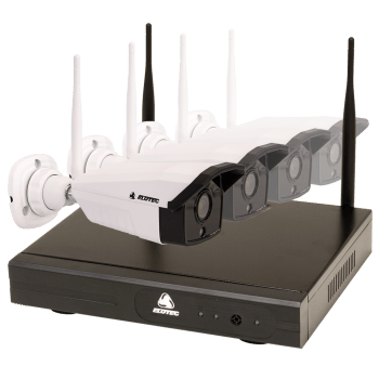 Elocam kamerasett, komplett m/ sentral og 4 kamera