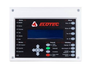 Betjeningspanel/repeater for ELOTEC M20/M40 (nettverk), norsk, hvit