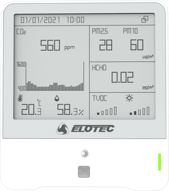 EloRa Ympäristöanturi, sisäkäyttöön, näytöllinen, Luokka C