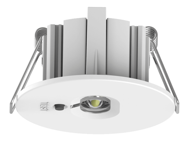 Turvavalaisin DALI, uppoasennukseen, M/NM, 10 vuoden, 270lm