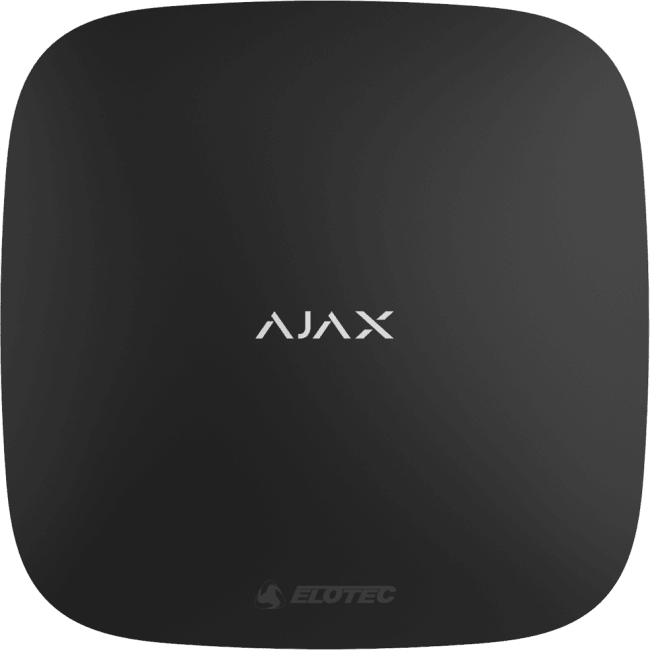 Svart Elotec Ajax kombialarm 4G m/dual SIM, trådløs