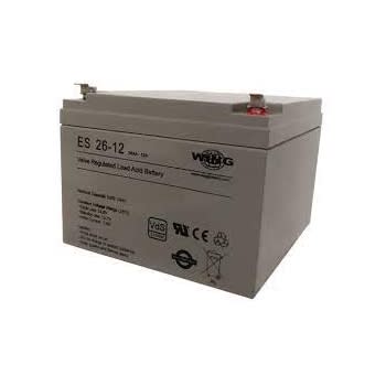 Batteri bly, 26Ah 12 V, long life, L165xB176xH127