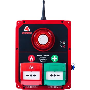 Elotec ConFire ilmoituspainikkeet ja sireeni