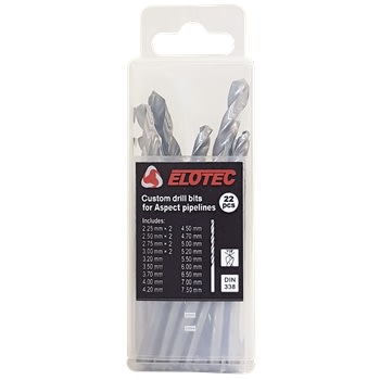 Spesialbor for ASPECT rørgate (22 stk, HSS)