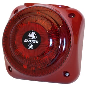 Blitzlampe IP65, 24 V for sløyfe- og sirenekurs