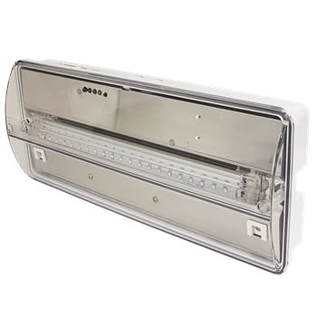 Yhdistelmävalaisin, 230V, IP65, 2h, 29m, pinta-asennukseen