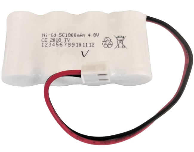 Batteri EloLed-W, 4.8V 1800mAh NiCd