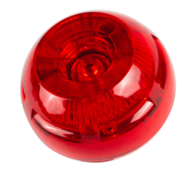 Trådløs sirene med flash