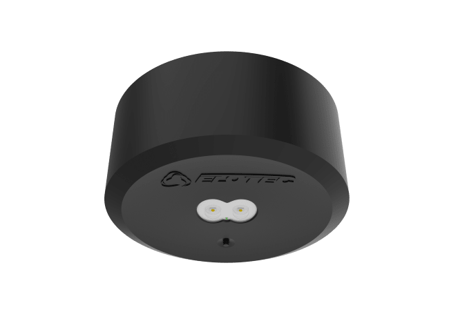 Ledelys AT sort, M/NM, 10år, 800lm