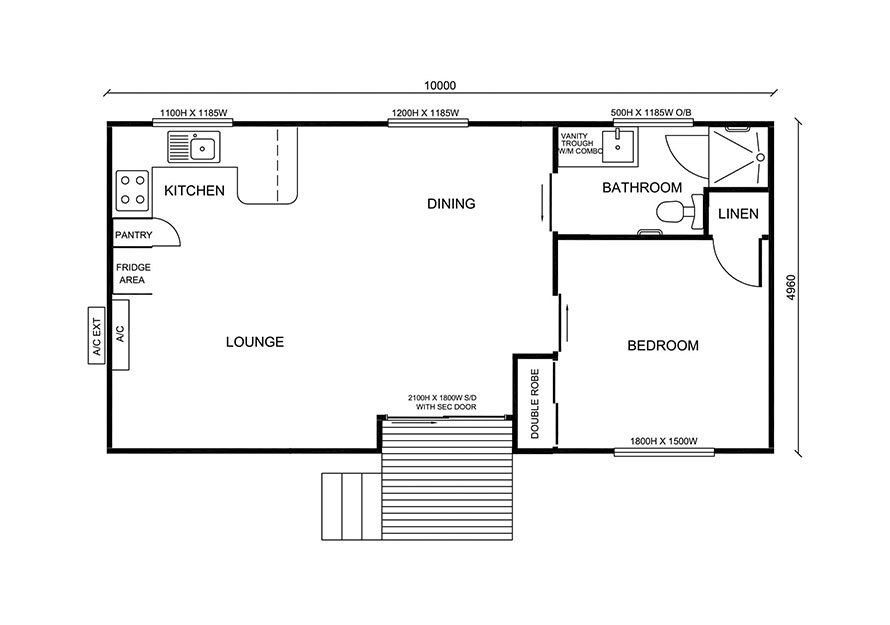 10 0m X 5 0m One Bedroom Granny Flat Elpor Victoria