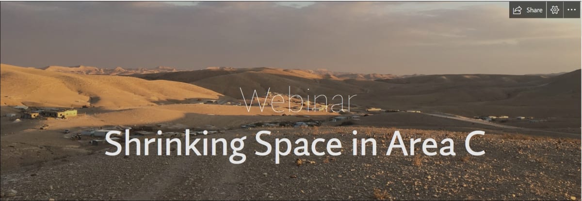 Webinar Shrinking Space in Area C