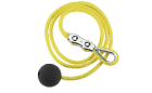 Yellow pull-wire with ball and Duplex wire clamp - 1 m