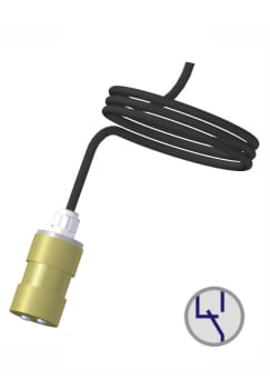 NPR 624 05. Fuktighetsdetektor med innebygd relé. 18 .. 28 VDC. IP68. rele SPDT 6A/250VAC. 5m kabel