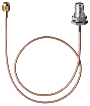 RF SMA ANTENNA SOCKET 0.5 M WITH TNC PLUG-IN CONNECTOR IP 65