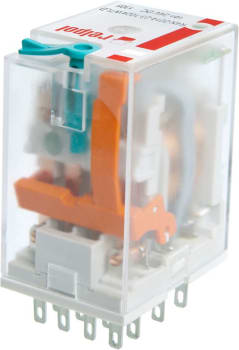 R4N-2014-23-1220-WTLD 220VDC m/mek.ind.. test-sperreknapp. slukkdiode. LED