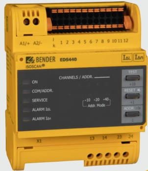 EDS440-L-4. Isolasjonsfeildetektor. 2...10mA. AC 100mA. Us; AC/DC 24…240V