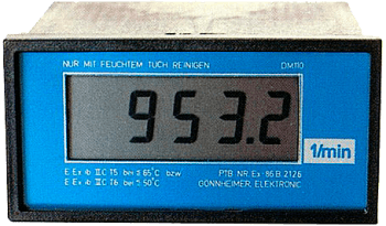 DM110.4. Turtallsinstrument. 72x144 mm. 4 1/2-siffer. sifferhøyde 20.5 mm