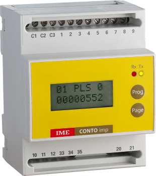 Conto imp. *Aux:230VAC 12 innganger/RS485