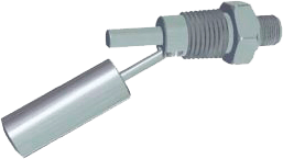 Nivåbryter. magnetisk. horisontal.  1/2"NPT prosesstilkobling. elektrisk tilk.: plugg M12, IP68/IP67