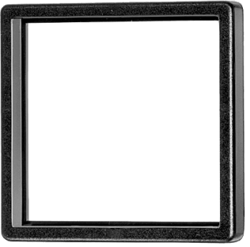 T008-171 Frontramme 55 x 55 mm. Sort