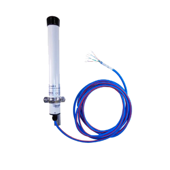 Half/Full Duplex radiomodem. 868-870 MHz. integrert antenne. RS485 interface. 5m fast kabel