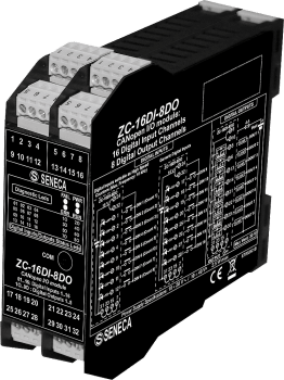 Digital inng.modul. 24 kanal  / CANOPEN RS485- ModBUS RTU  Må leveres med Z-PC-DINAL1-35