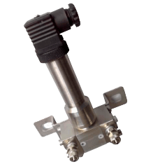Differensialtrykktransmitter. piezo. 2bar. 4-20mA. prosesstilkobling 2 x 1/2"G-F. DIN 43650 plugg.