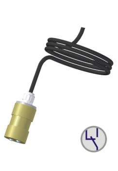 NPR 724 05. Fuktighetsdetektor med innebygd relé. 18 .. 28 VDC. IP68. rele SPDT 6A/250VAC. 5m kabel
