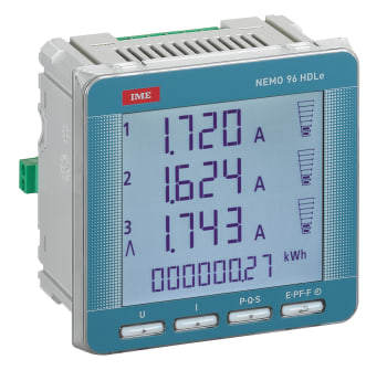 Nemo 96HDLe *Aux:11-60VDC 1-5A shunt. 80-500V L-L. Pulsutg./RS485 Modbus.