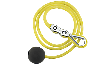 Yellow pull-wire with ball and Duplex wire clamp - 1 m