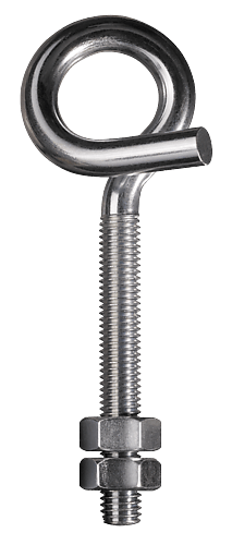 Eye bolt open M 10 x 120 with 2 nuts