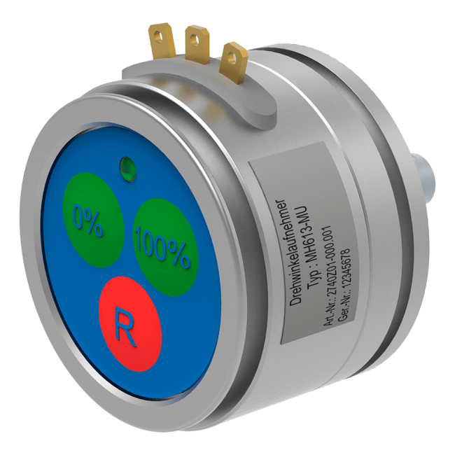 MH16-613-MU. Programmerbar maks. 0 - 360°. Utgang 4 - 20 mA maks. 600 Ohm. 1.5m kabel
