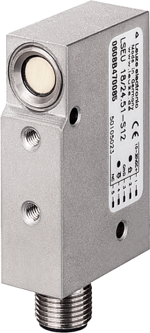 LSSU 18-S12 Ultralyd sender <650mm M12 5-pin pluggtilk.