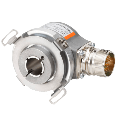 8.KIH50.2542.5000 Inkrementell giver 5000 pulser 12mm hulaksel