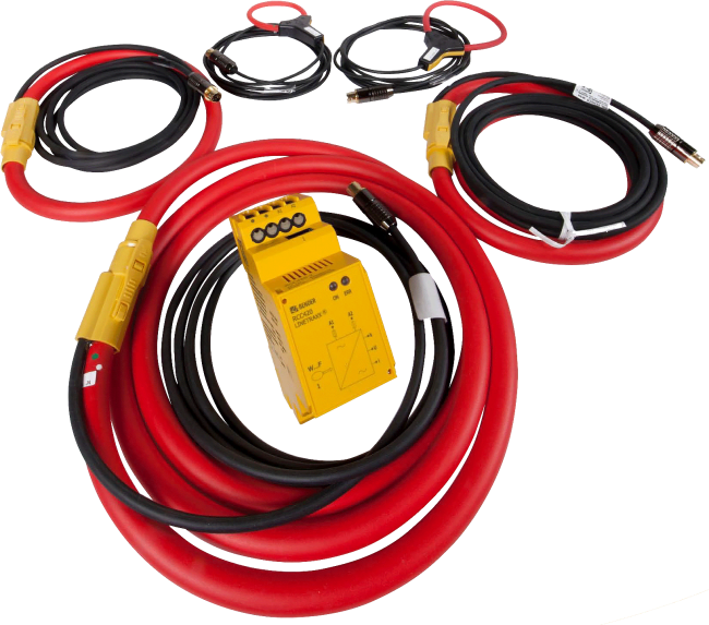 WF1200-1 Fleksibel sumstrømtrafo. L=1200mm. 9.6-94VDC/42-460Hz 16-72V. inkl. RCC420