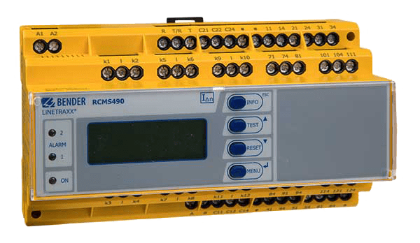 RCMS490-D4-2. 12-kanals jordfeildetektor m/12 releutganger