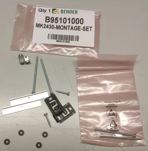 Montasjesett for innfelling av MK2430 i tavlefront