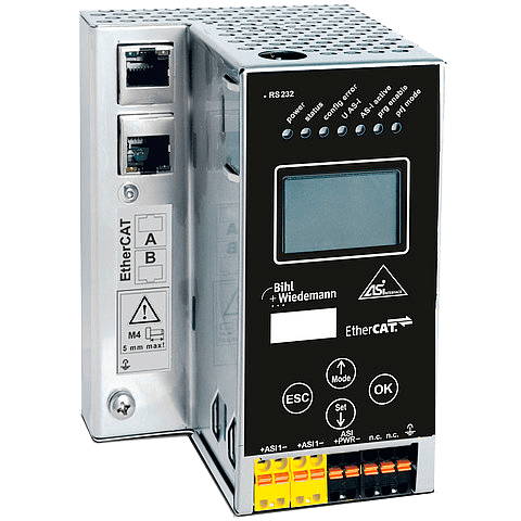 AS-i 3.0 EtherCAT Gateway in Stainless Steel. 1 master