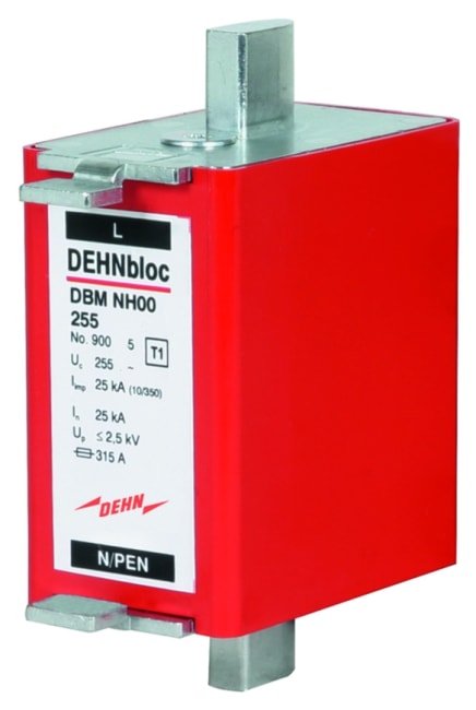 DEHNbloc Maxi NH00 lightning current