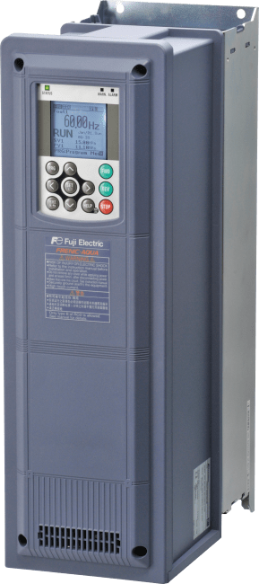 FRENIC AQUA IP55 37 kW 3 fas 400V ink. EMC filter. DC reactor og hovedbryter