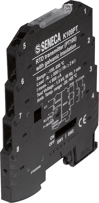 PT100 til strøm/spenningsomformer