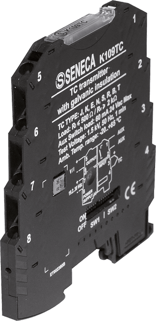 TC til strøm/spenningsomformer - med alarm