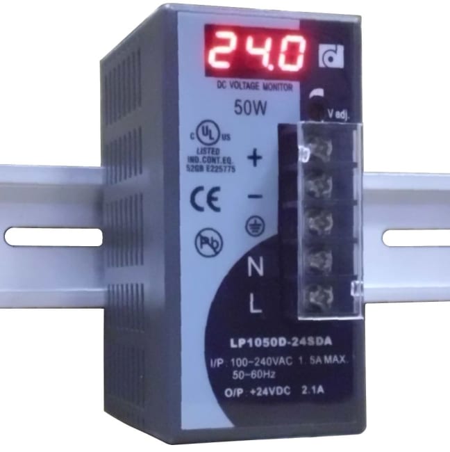 LP1050D-24SDA. 24VDC. 2.1A Aux 90-264VAC/127-380VDC